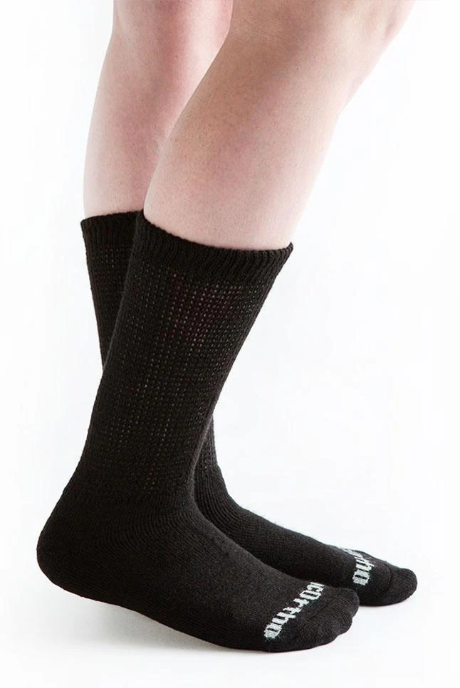 Ultra Soft Loose Fit Diabetic Crew Socks, 3 pairs - Image 2