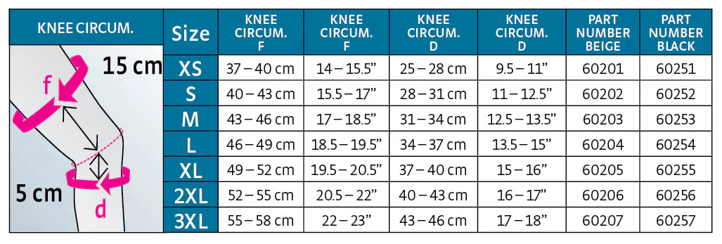Seamless Knit Knee Support w/ Silicone Top Band - Image 3